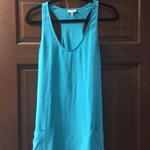 Joie ‘Peri B' U-Neck Racerback Silk Dress